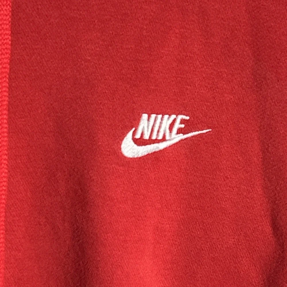 Vintage Nike Hoodie Men's Size L Red Blue Tag Embroidered Logo